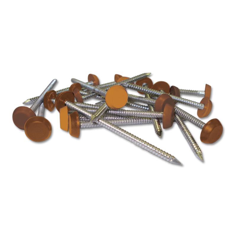 65mm Plastic Headed Nails (Oak Brown 5)
