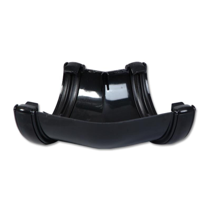 Half-Round Gutter Angle 135 Deg (Black)