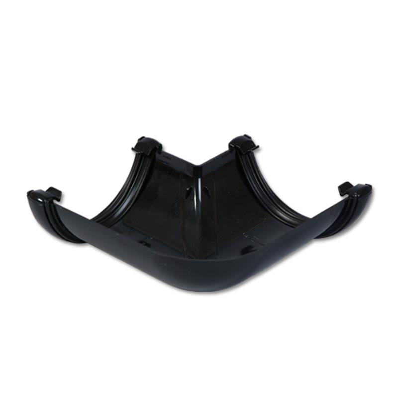 Half-Round Gutter Angle 90 Deg (Black)