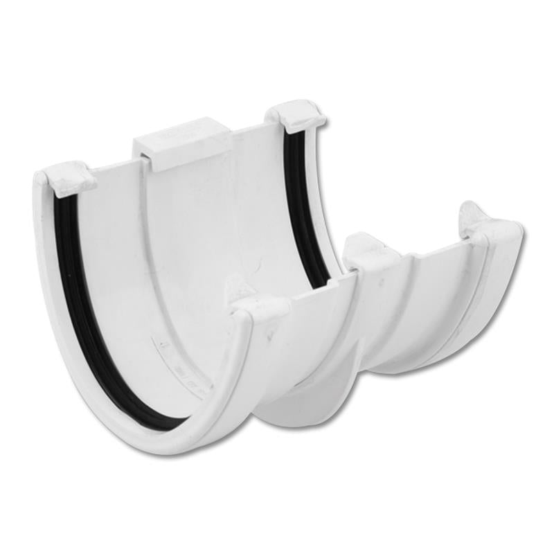 Hi-Cap Gutter Floating Union Inc Bracket (White)