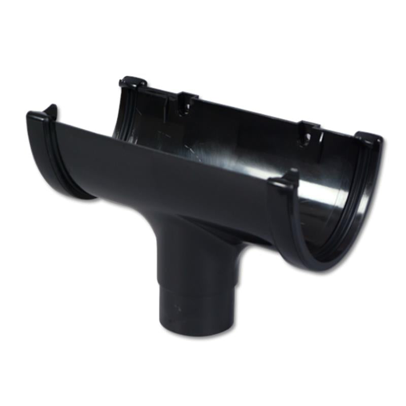 Hi-Cap Gutter Run Outlet (Black)