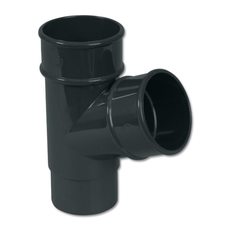 Round Downpipe Branch 67.5 Deg (Anthracite)