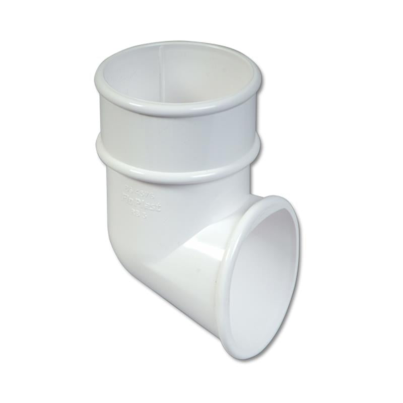 Round Downpipe Shoe (White)