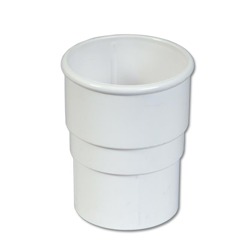 Round Downpipe Socket (White)