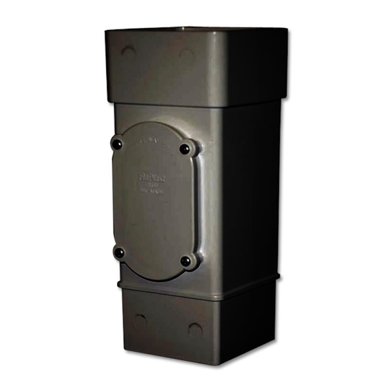 Square Downpipe Access Pipe (Black)