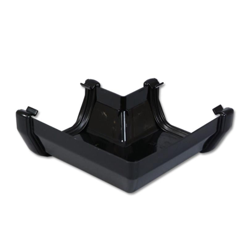 Square Gutter Angle 90 Deg (Black)