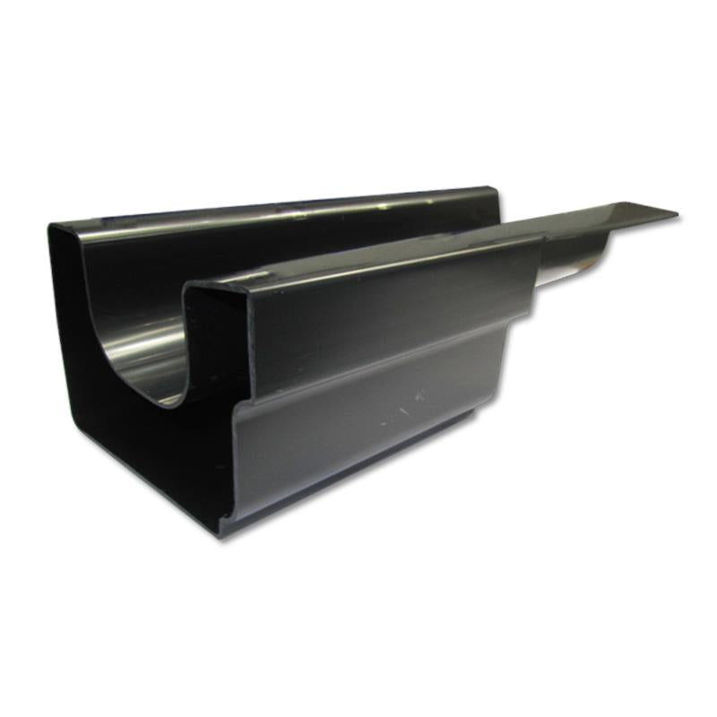 Twinplas Gutter Half Lap Connector Right Hand (Black)