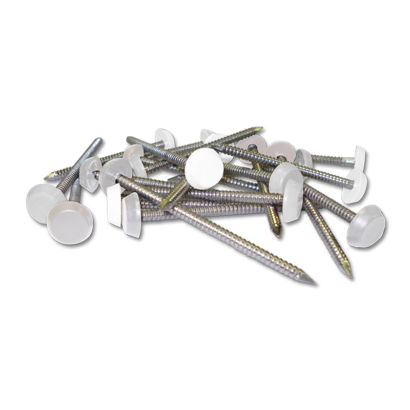 40mm Plastic Headed Pins (White)