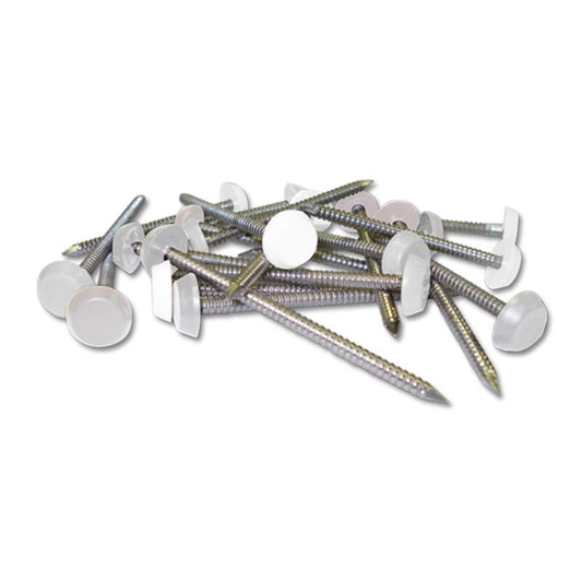 50mm Plastic Headed Nails (White)