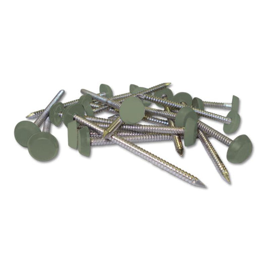 65mm Plastic Headed Nails (Chartwell Green) (Green 9)