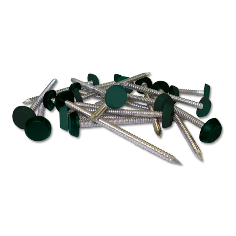 65mm Plastic Headed Nails (Rustic Green) (Green 7)