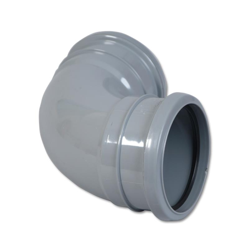 92.5 Soilpipe Bend Double Socket (Grey)