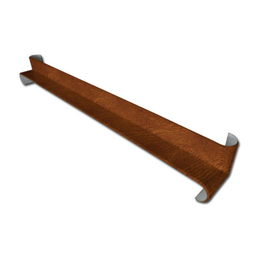 Bullnose Fascia Corner Int 500mm (Light Oak)
