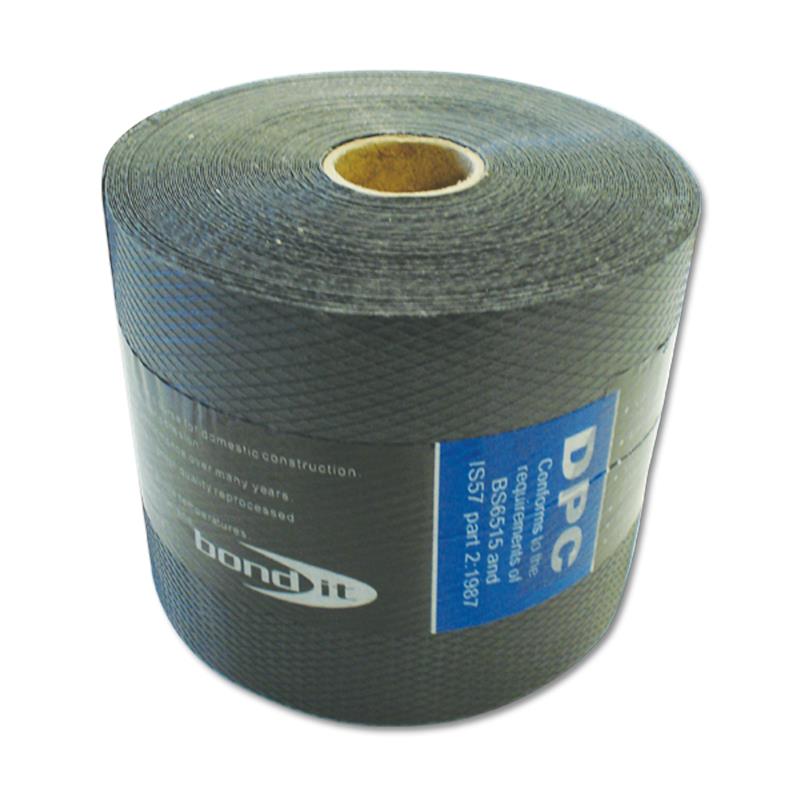 300mm damp proof course roll from Glazing Outlet, 30 meters long, for moisture prevention in building walls.