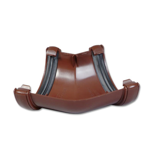 Half-Round Gutter Angle 135 Deg (Brown)