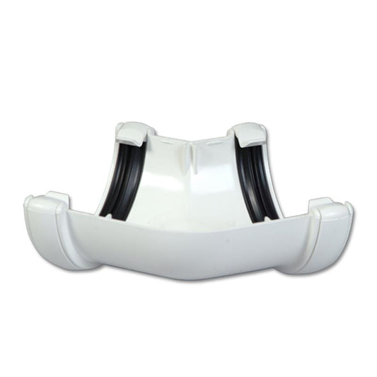 Half-Round Gutter Angle 135 Deg (White)