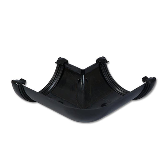 Half-Round Gutter Angle 90 Deg (Black)