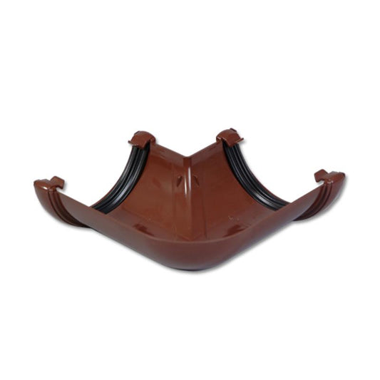 Half-Round Gutter Angle 90 Deg (Brown)