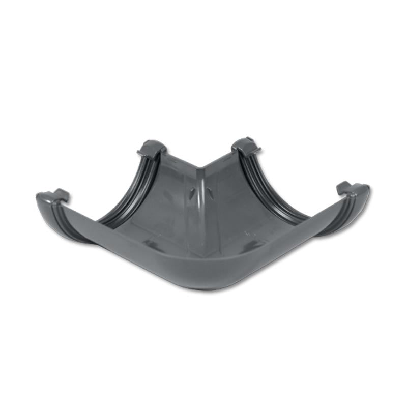 Half-Round Gutter Angle 90 Deg (Grey)