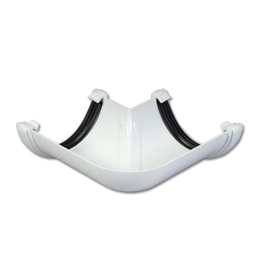 Half-Round Gutter Angle 90 Deg(White)
