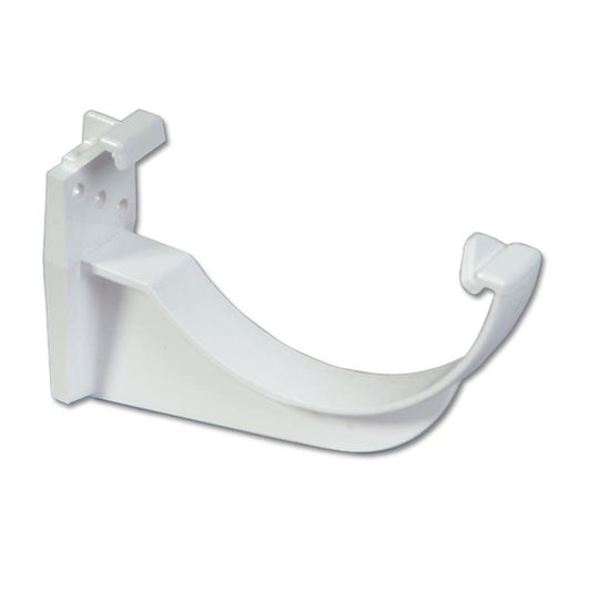 Half-Round Gutter Fascia Bracket (White)