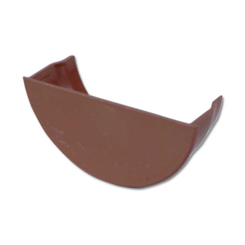 Half-Round Gutter Stop End Int (Brown)