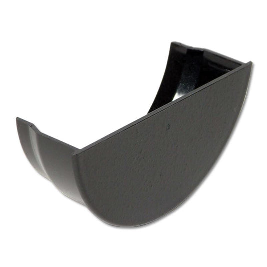 Half-Round Gutter Stop End Int (Cast Iron Effect)