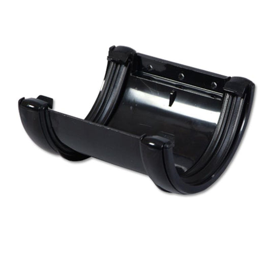 Half-Round Gutter Union Bracket (Black)