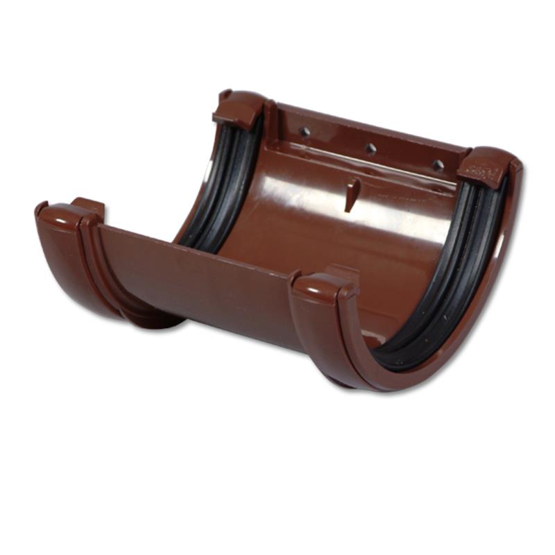 Half-Round Gutter Union Bracket (Brown)