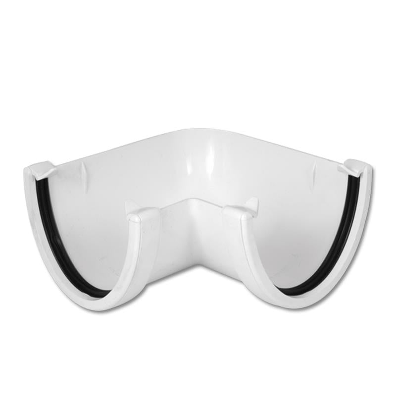 Hi-Cap Gutter Angle 90 Deg (White)