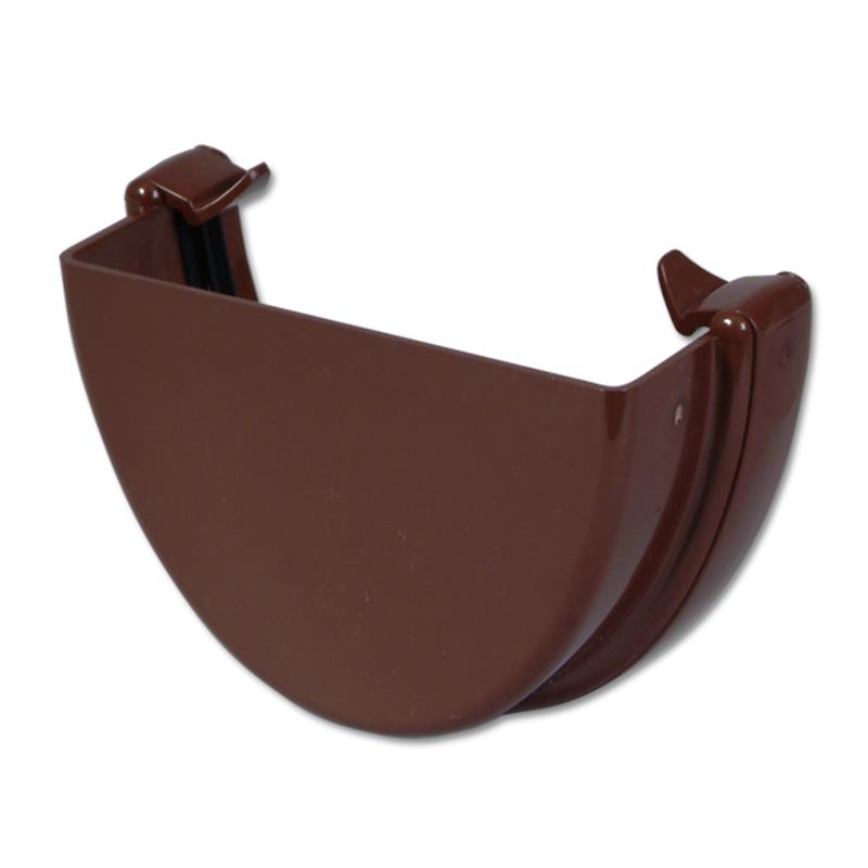 Hi-Cap Gutter Stop End Ext (Brown)