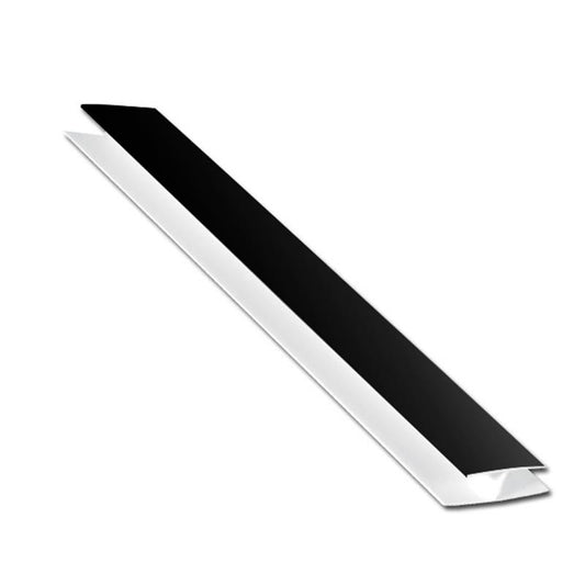 Hollow Soffit H-Trim (Plain Black)