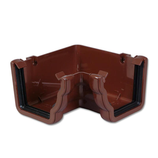 Ogee Gutter Angle Int 90 Deg (Brown)