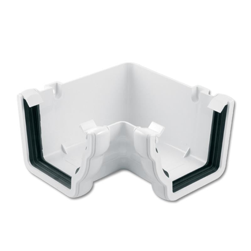Ogee Gutter Angle Int 90 Deg (White)