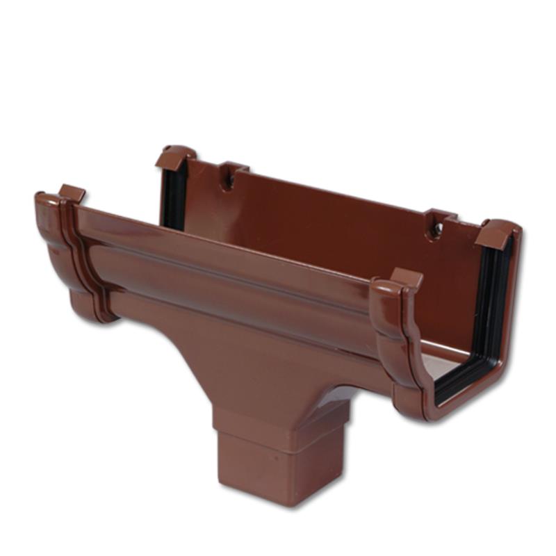 Ogee Gutter Run Outlet (Brown)