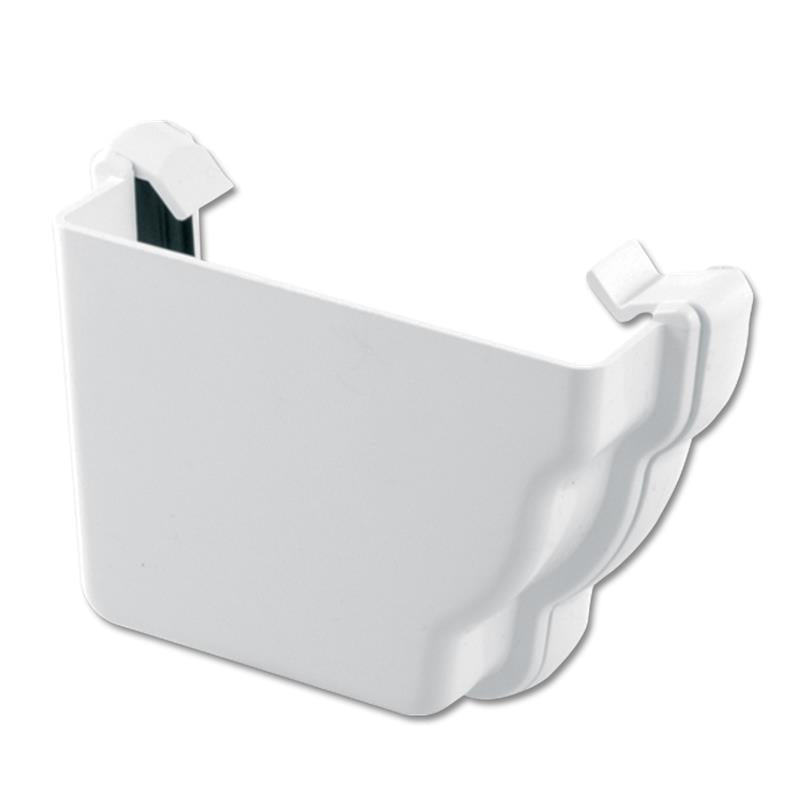 Ogee Gutter Stop End Ext LH (White)