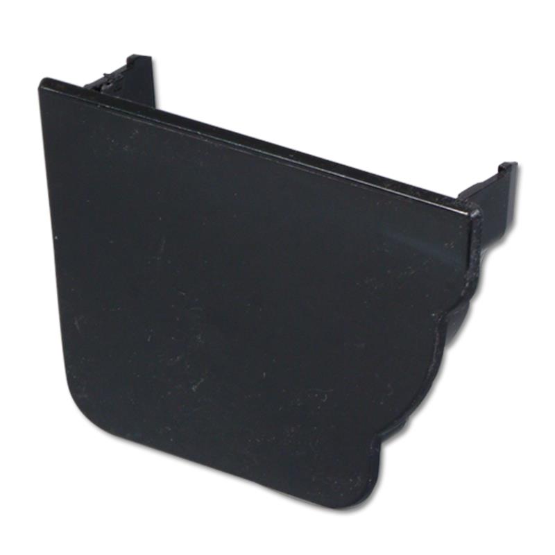 Ogee Gutter Stop End Int LH (Black)