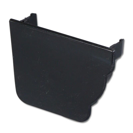 Ogee Gutter Stop End Int LH (Black)