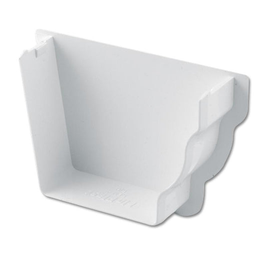 Ogee Gutter Stop End Int RH (White)