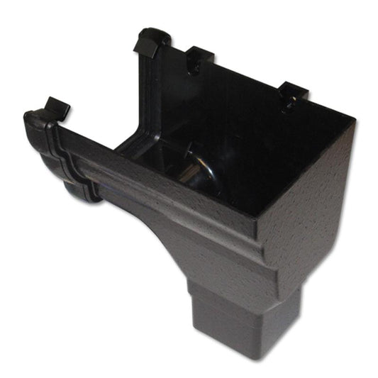 Ogee Gutter Stop End Outlet RH (Cast Iron Effect)