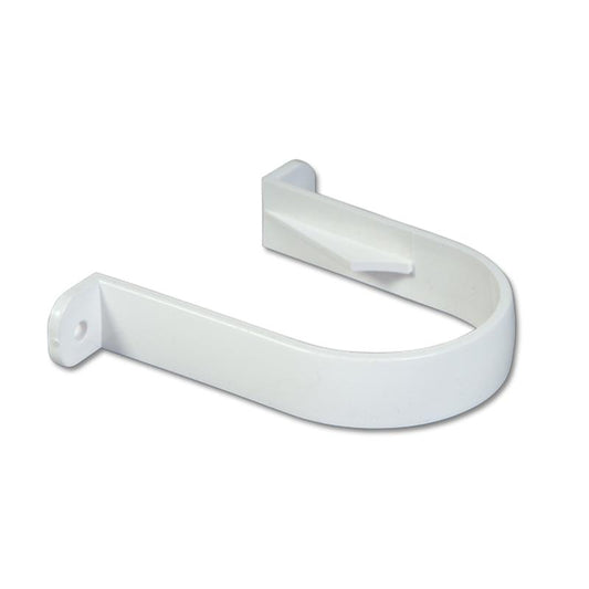 Round Downpipe Clip (White)