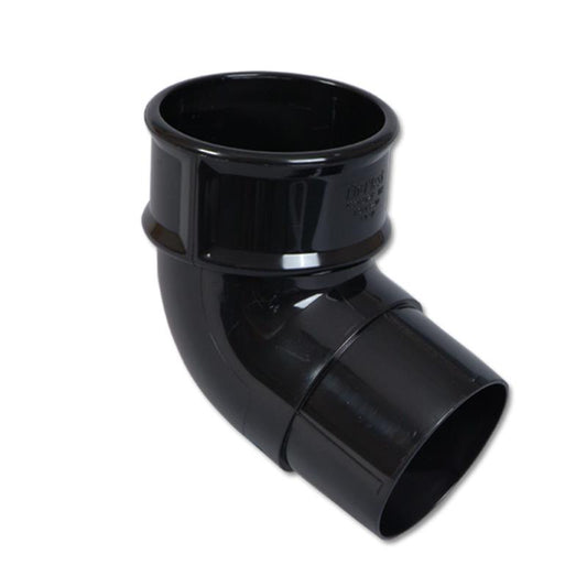 Round Downpipe Offset Bend 112.5  Deg (Black)