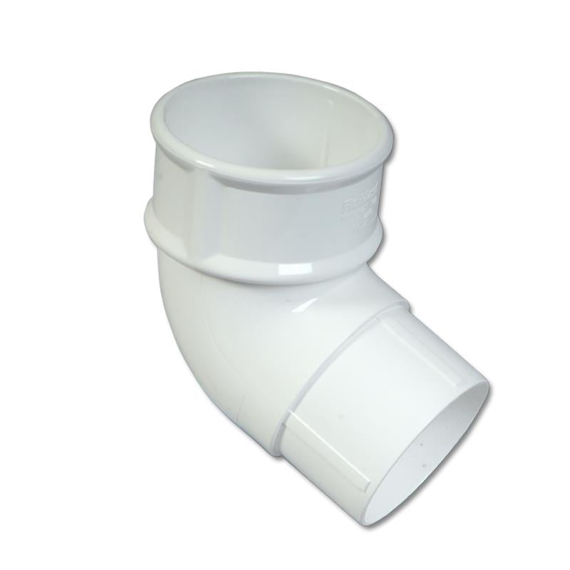 Round Downpipe Offset Bend 112.5  Deg (White)