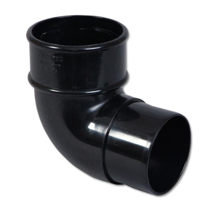 Round Downpipe Offset Bend 92.5 Deg (Black)