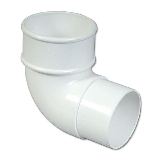 Round Downpipe Offset Bend 92.5 Deg (White)