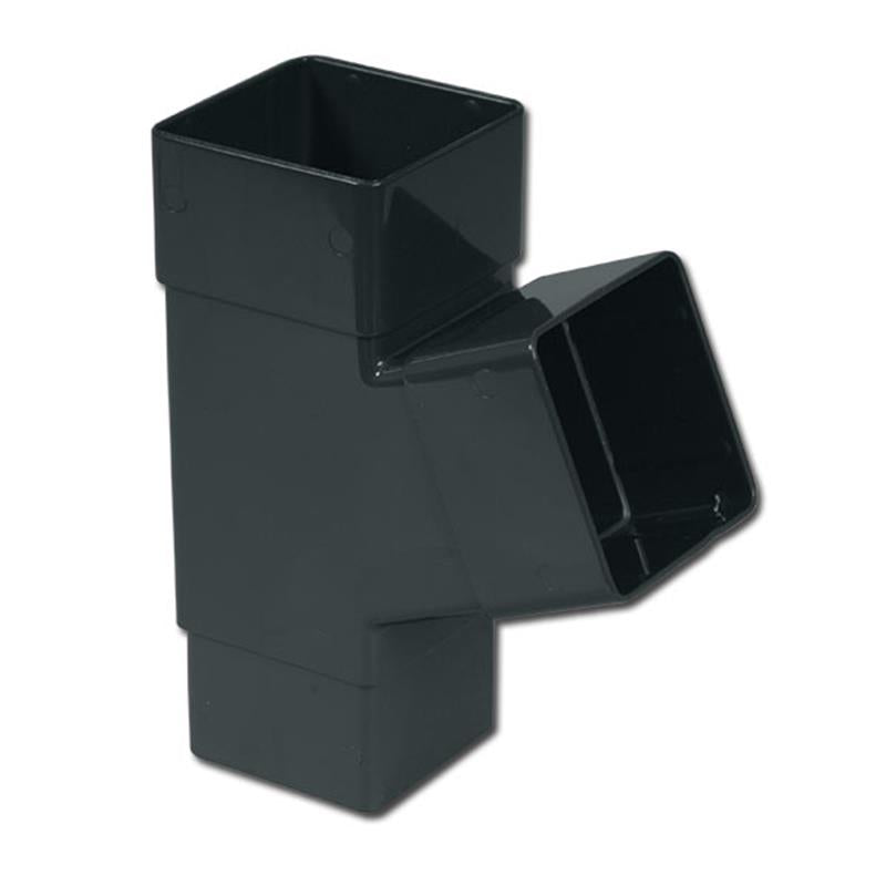 Square Downpipe Branch 67.5 Deg (Anthracite)
