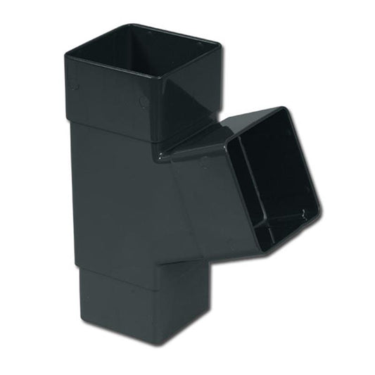 Square Downpipe Branch 67.5 Deg (Anthracite)