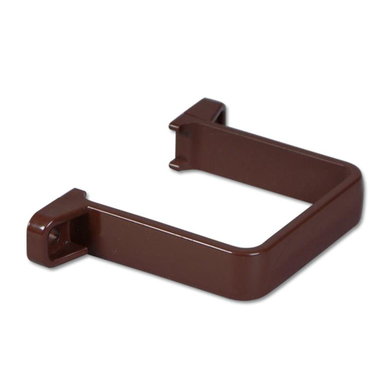 Square Downpipe Clip Flush (Brown)