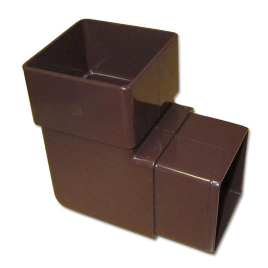 Square Downpipe Offset Bend 92.5 Deg (Brown)