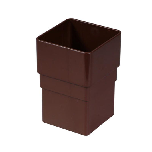 Square Downpipe Socket (Brown)